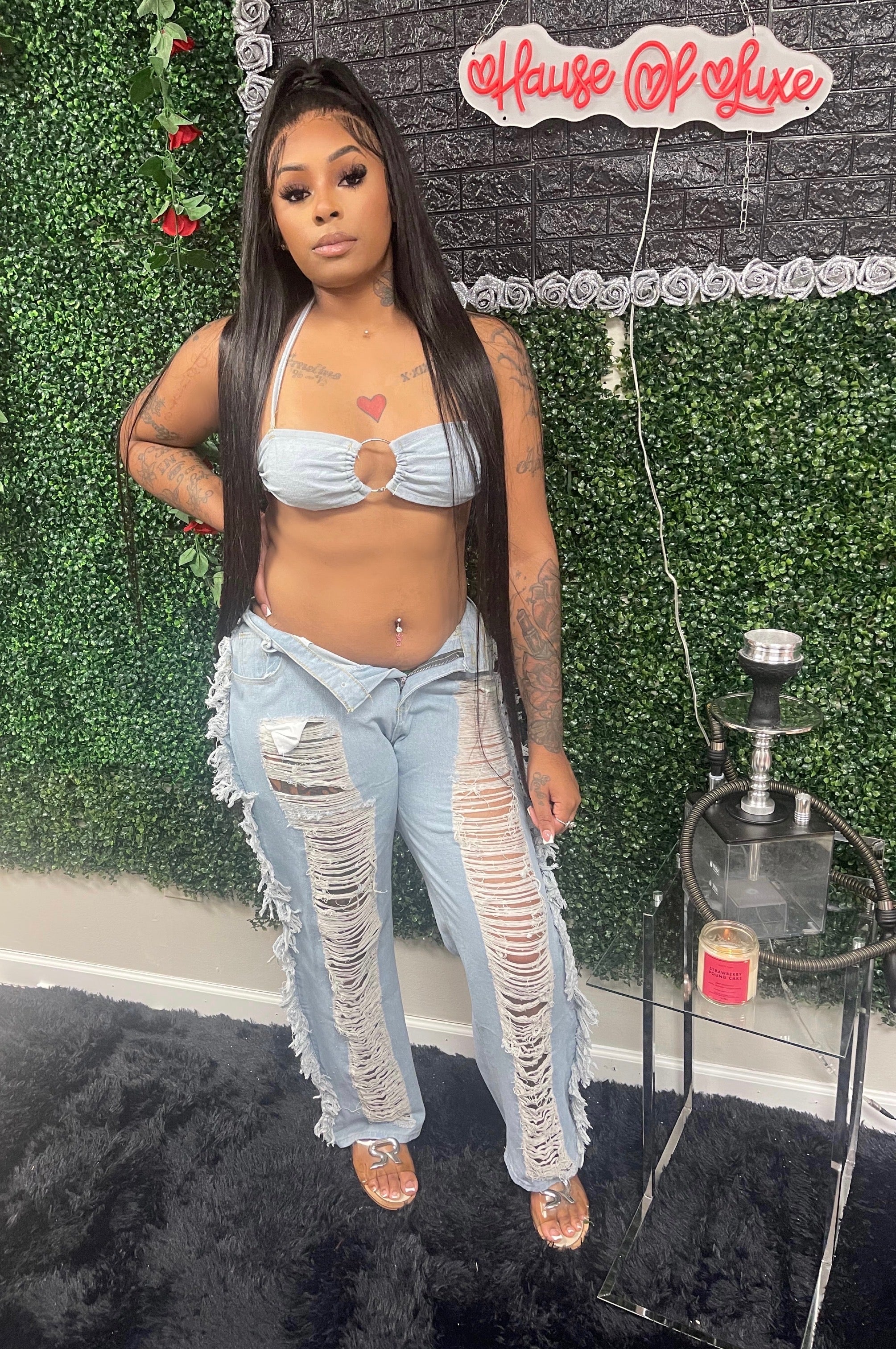Denim Girl Jean Set