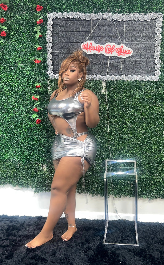 Chromed Out Swimsuit/Dress
