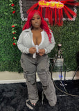 Baddie Letterman Cotton Jacket